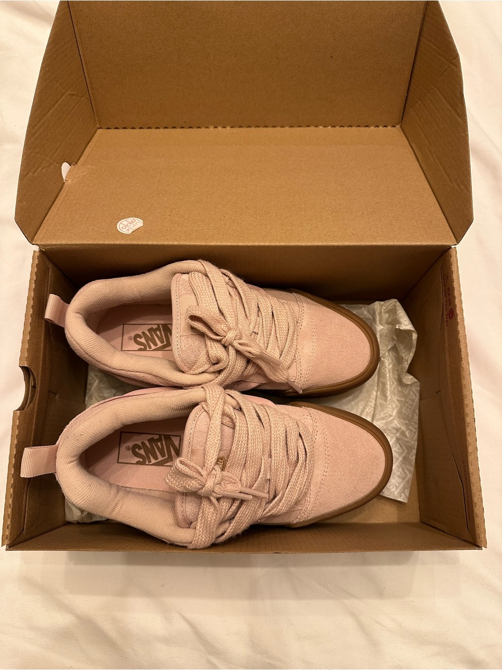Vans Blush Pink Suede Low-Top Sneakers